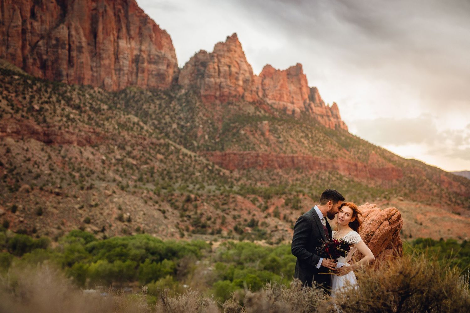 Adventure Elopement in Zion National Park Utah