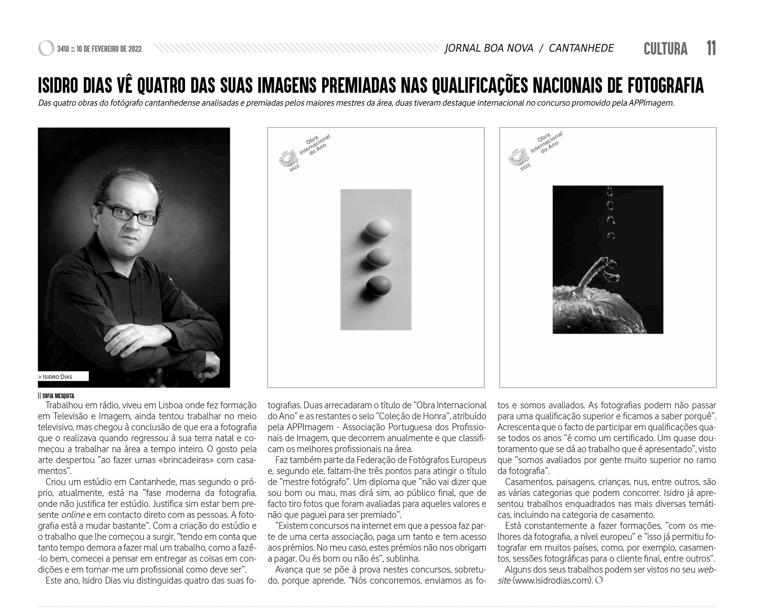 Jornal boa nova melhor fotógrafo premiado de coimbra cantanhede casamentos batismos sessões grávidas nu
