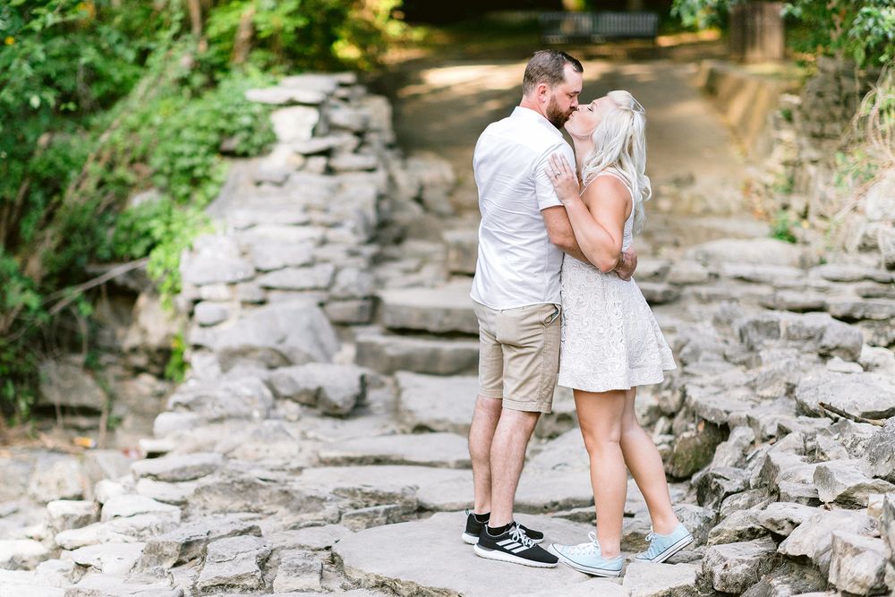 Elizabeth Couch Photography Prairie creek engagement photos waterfall ft. worth wedding
