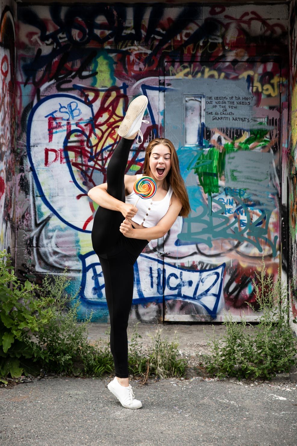 Leg Grab, Lollipop, Dance, Dancer, Dance Pose, Dance by aKaiserPhoto, Dance Photographer, #dancersanddesserts
