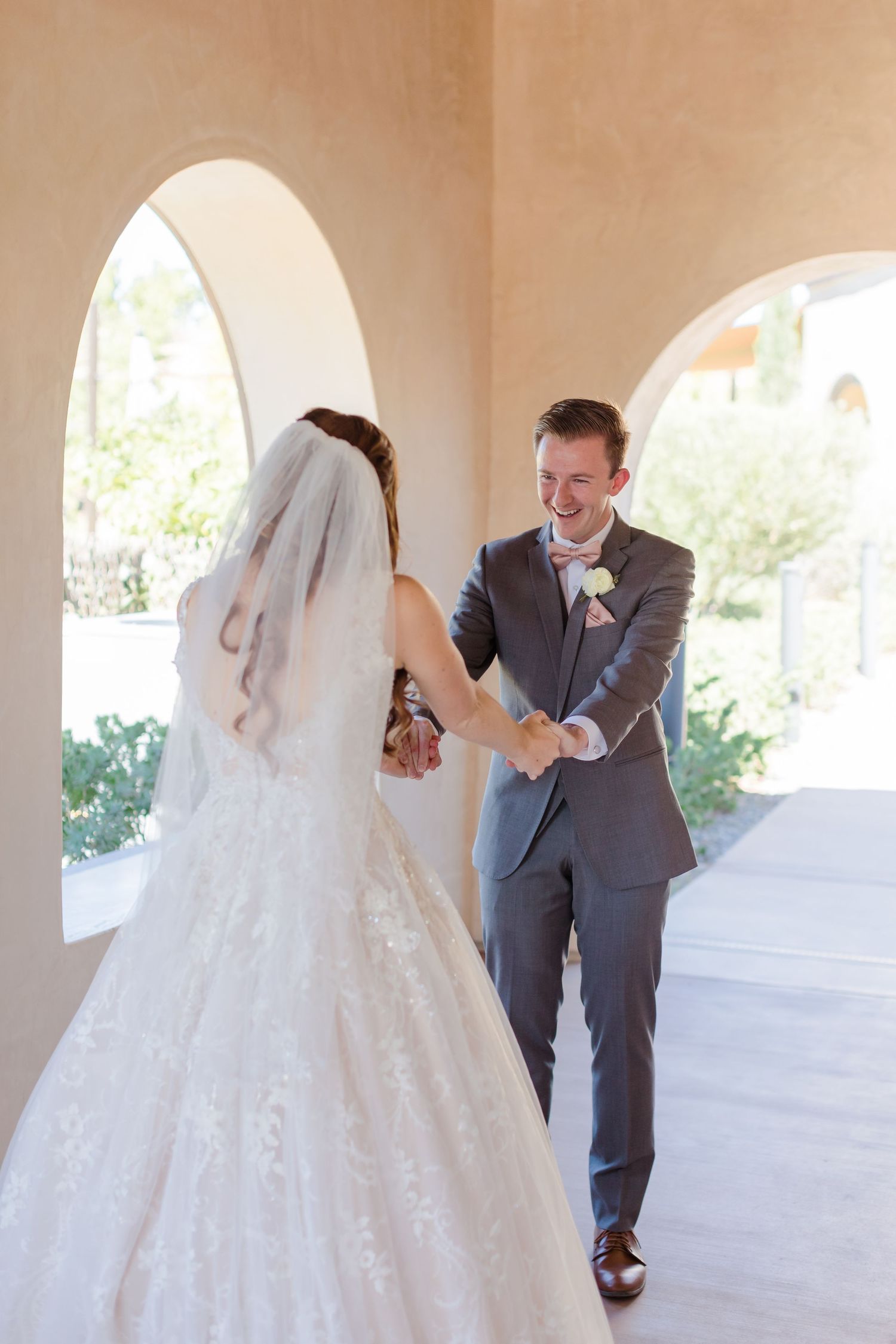 First Look Bride and Groom