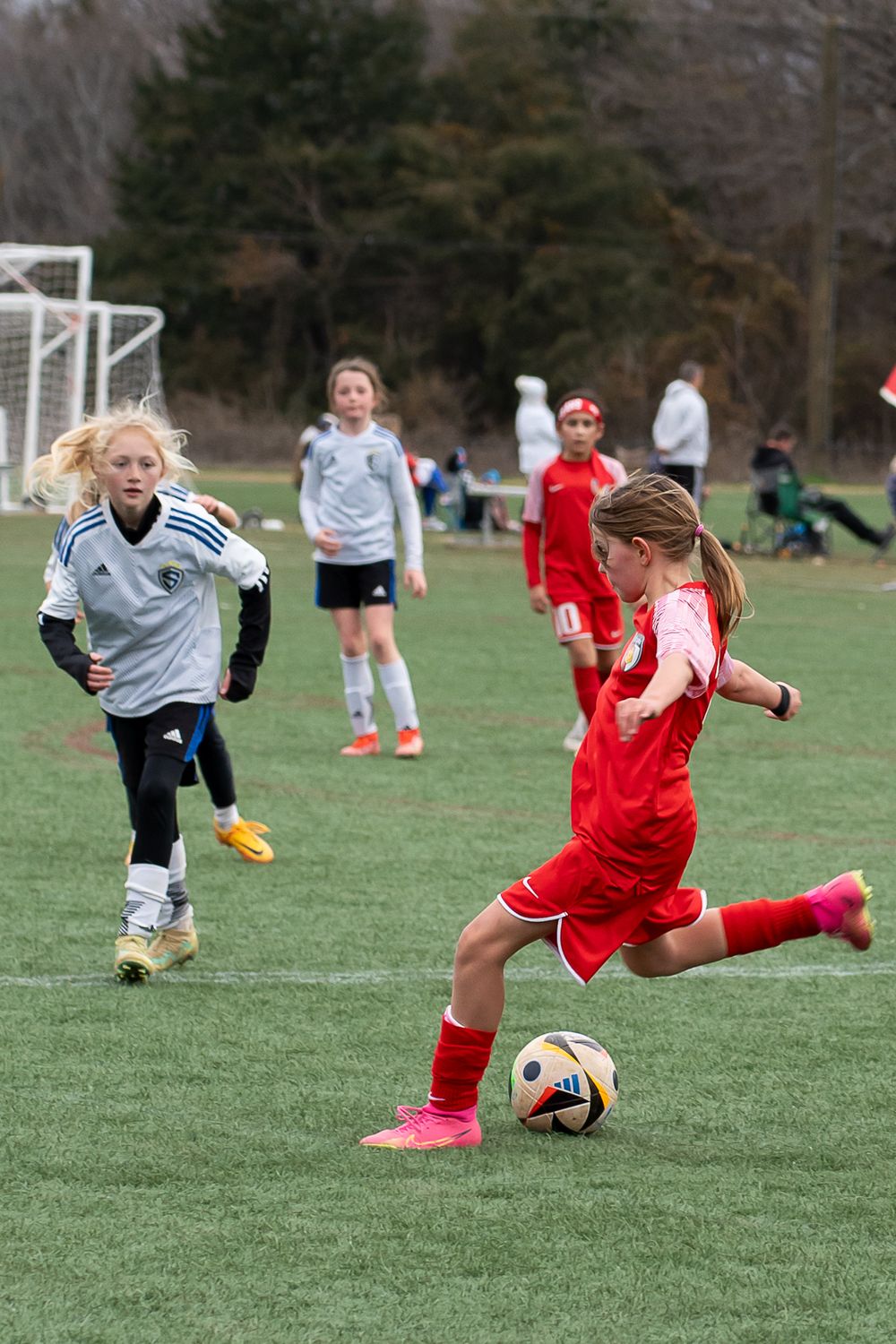Soccer match in Fort Worth, Texas, featuring players in action and the energy of the game.
