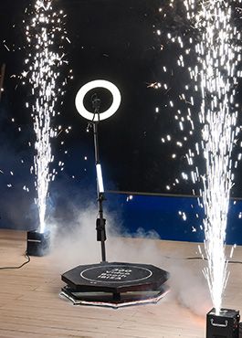 360 Video Booth Ibiza for rent with Professional cold spark machines, dreamlightibiza.jpg