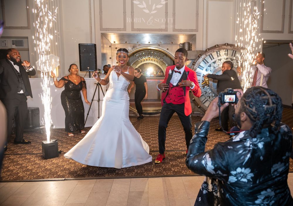 Toasts and laughter during reception, documented by South Florida wedding photographers
