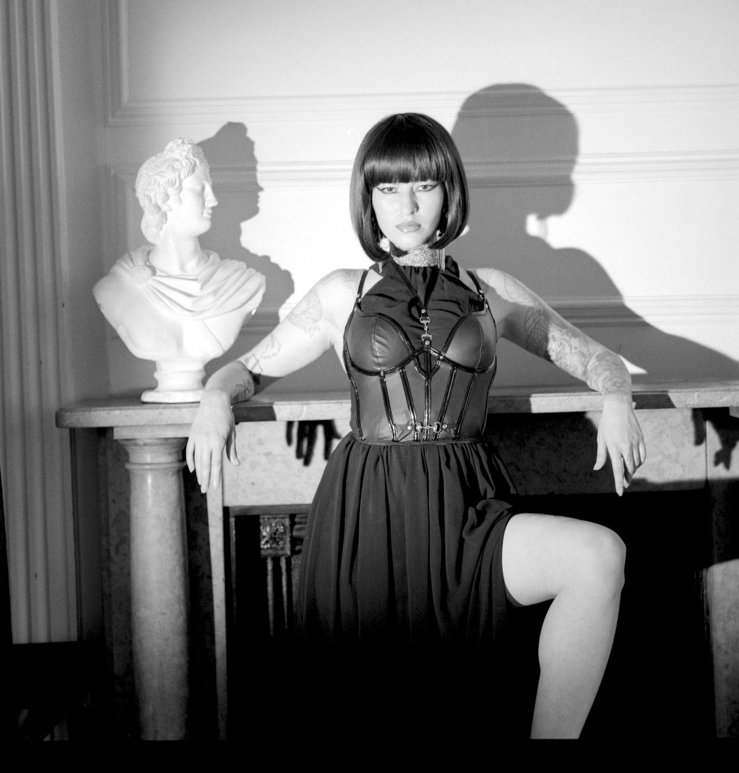 Photograph of model Ana Maria Georgia during Shoot 4 of Project Vampirique (#projectvampirique)