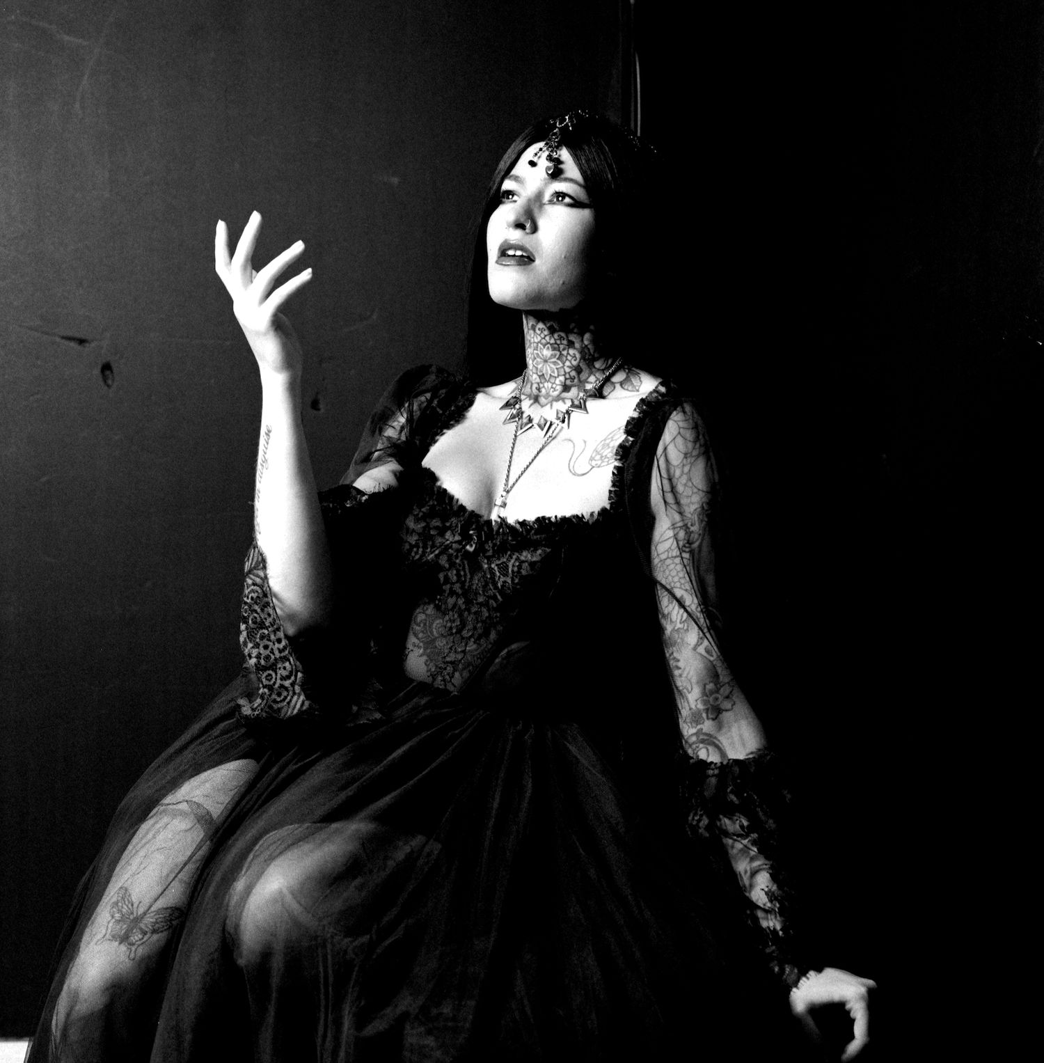 Photograph of model Ana Maria Georgia during Shoot 4 of Project Vampirique (#projectvampirique)