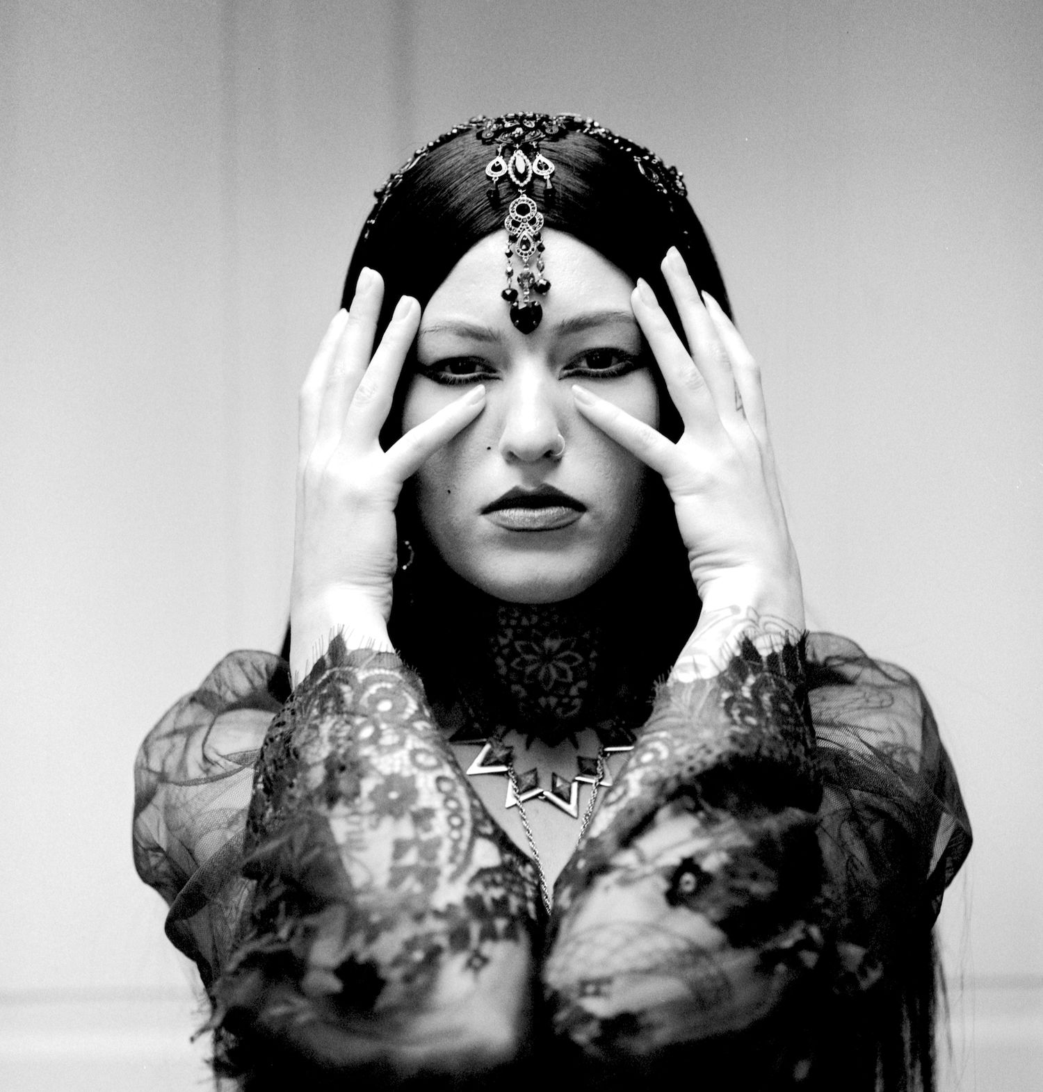 Photograph of model Ana Maria Georgia during Shoot 4 of Project Vampirique (#projectvampirique)