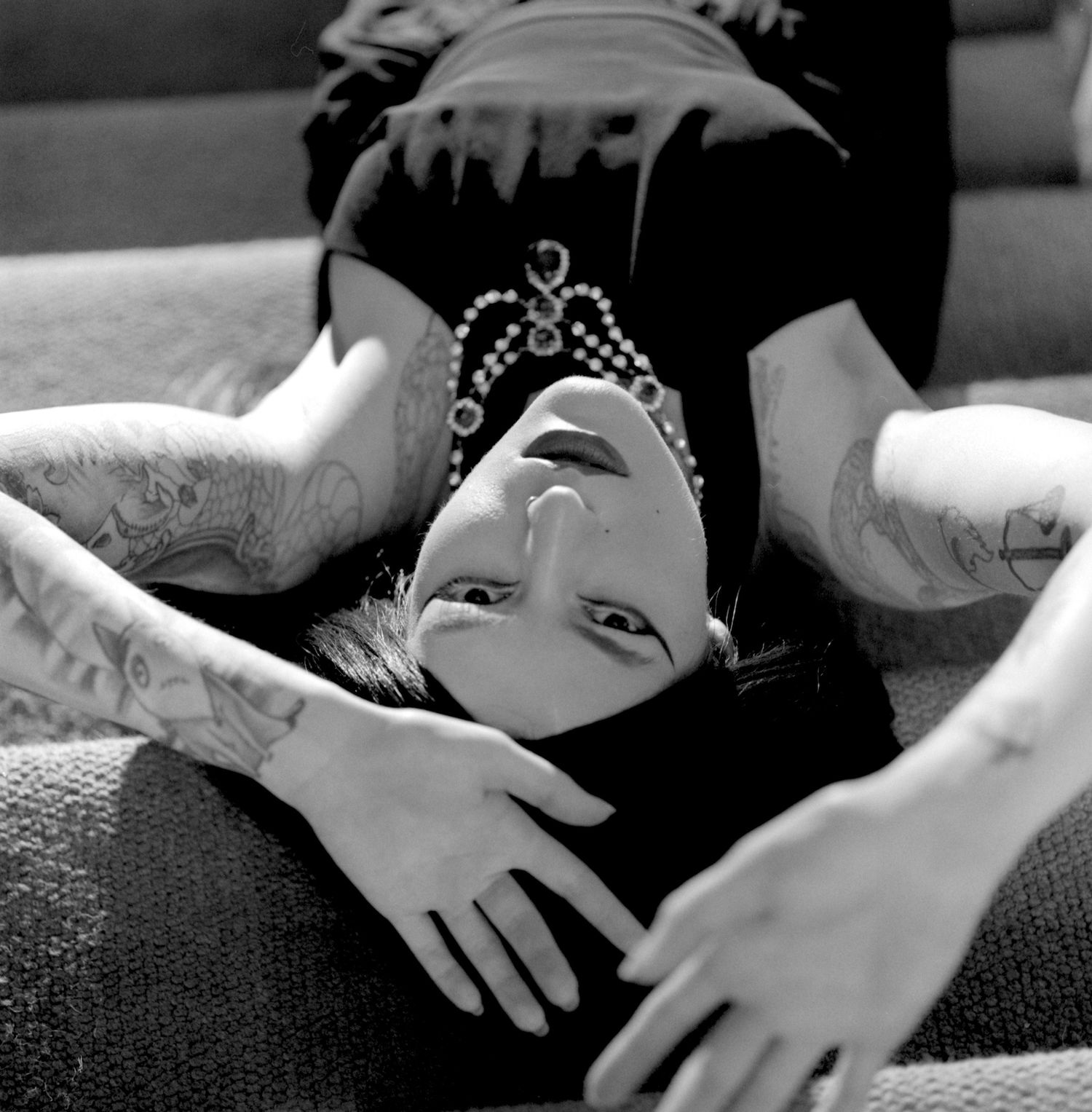 Photograph of model Ana Maria Georgia during Shoot 4 of Project Vampirique (#projectvampirique)