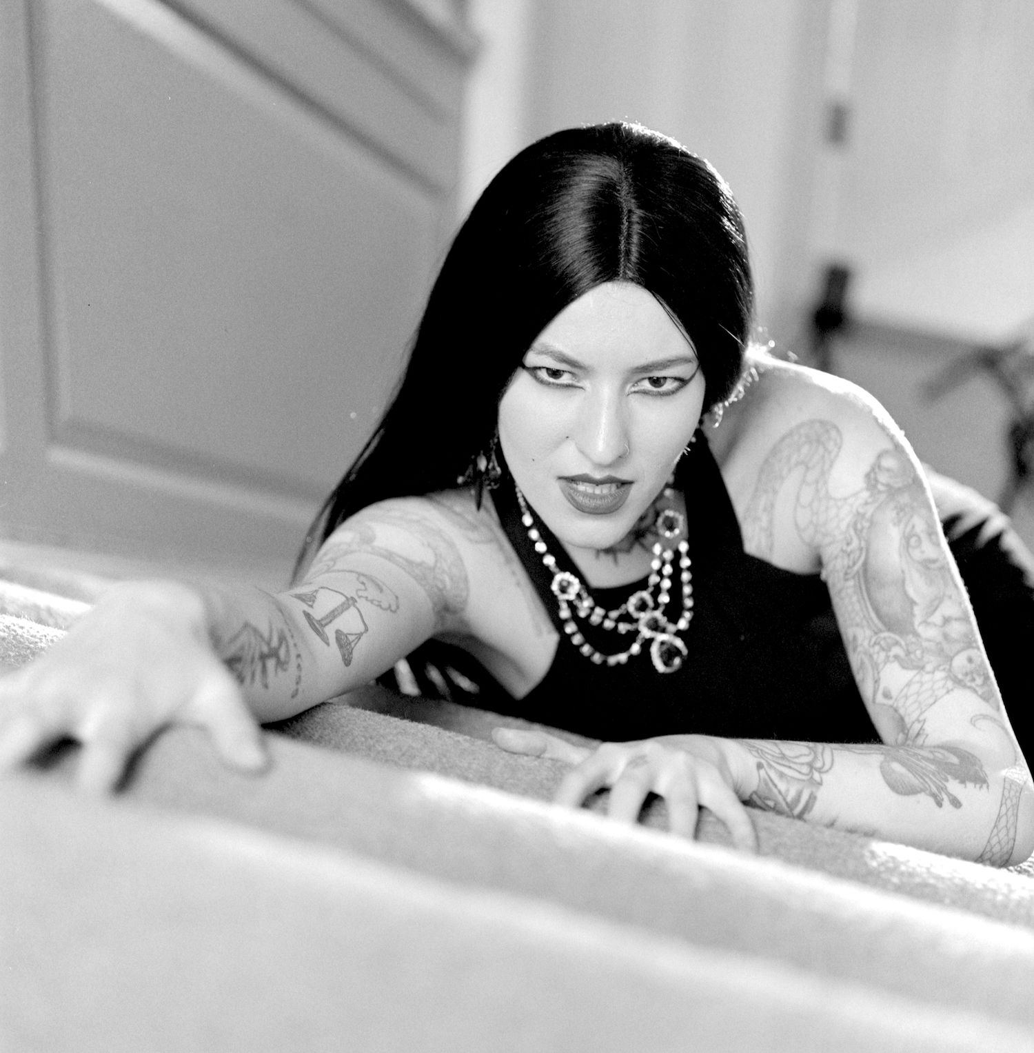 Photograph of model Ana Maria Georgia during Shoot 4 of Project Vampirique (#projectvampirique)