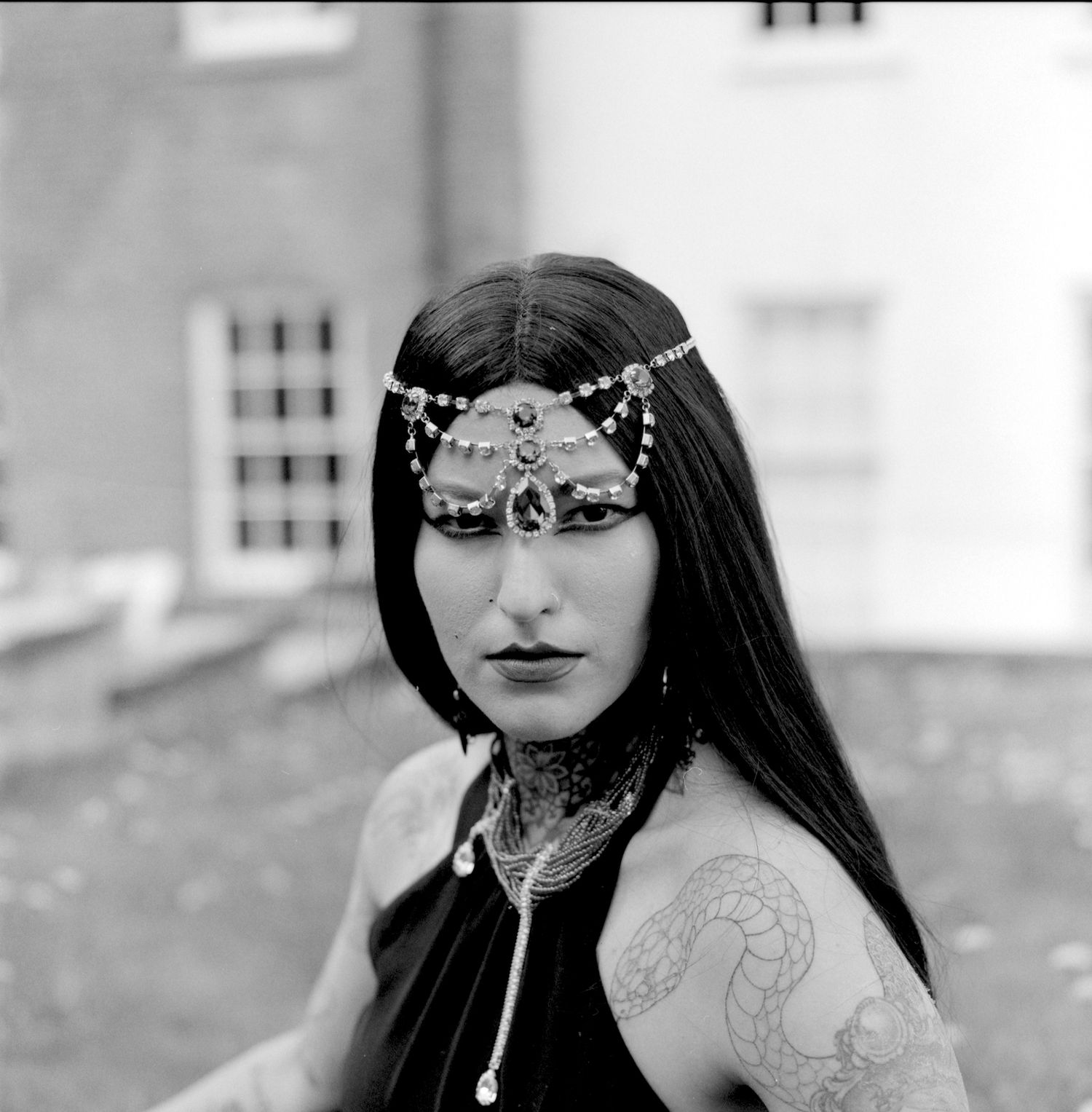 Photograph of model Ana Maria Georgia during Shoot 4 of Project Vampirique (#projectvampirique)
