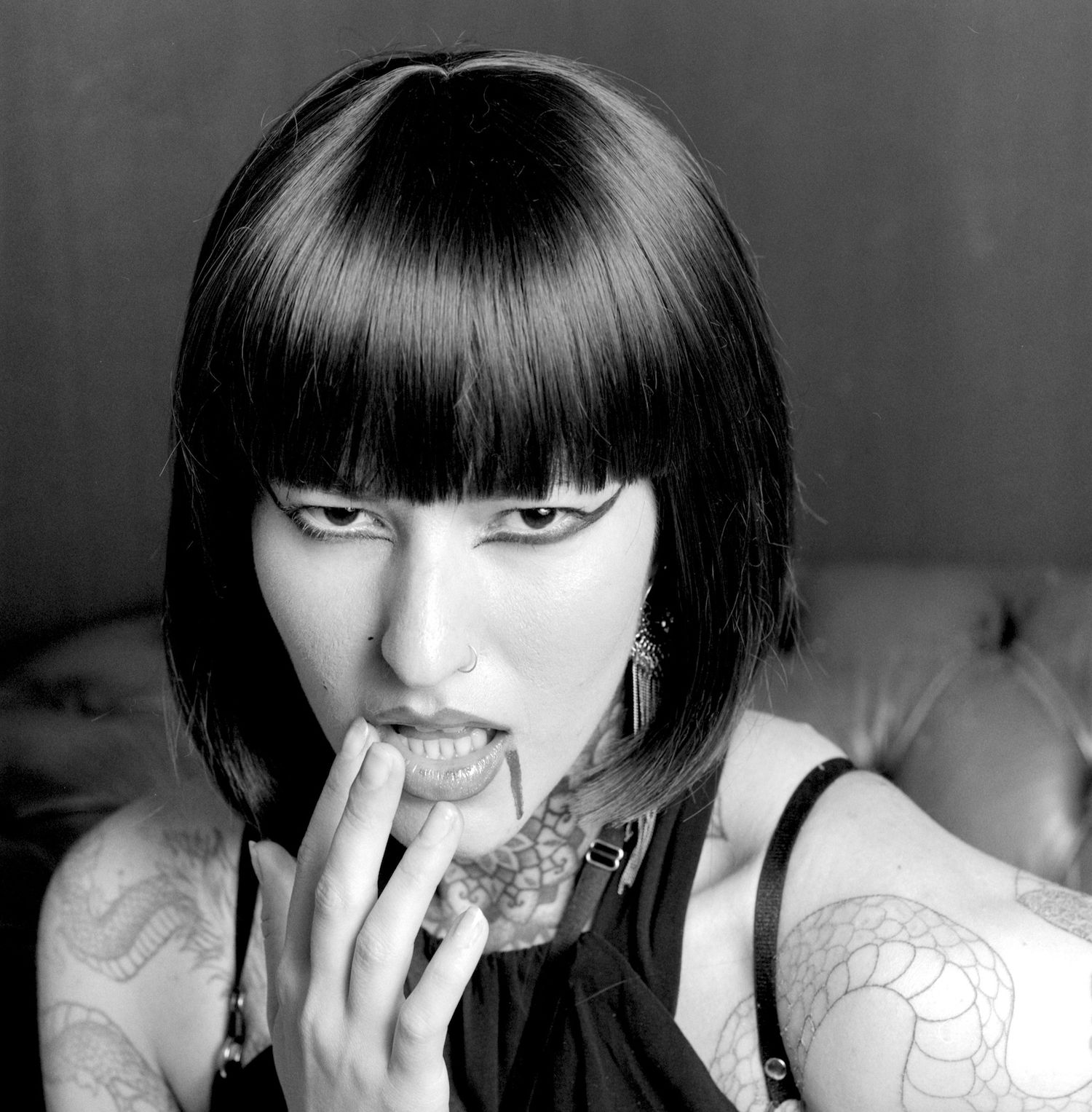 Photograph of model Ana Maria Georgia during Shoot 4 of Project Vampirique (#projectvampirique)