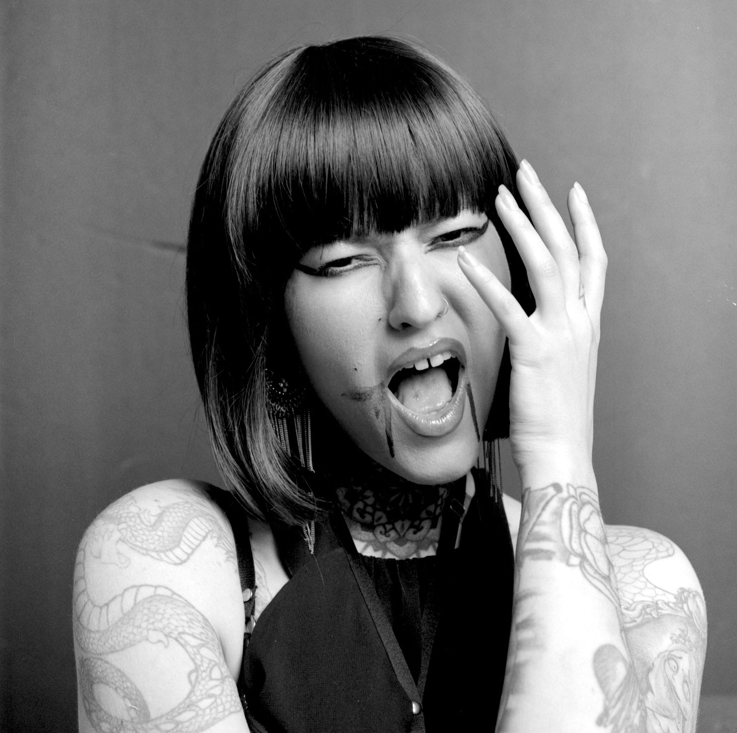 Photograph of model Ana Maria Georgia during Shoot 4 of Project Vampirique (#projectvampirique)