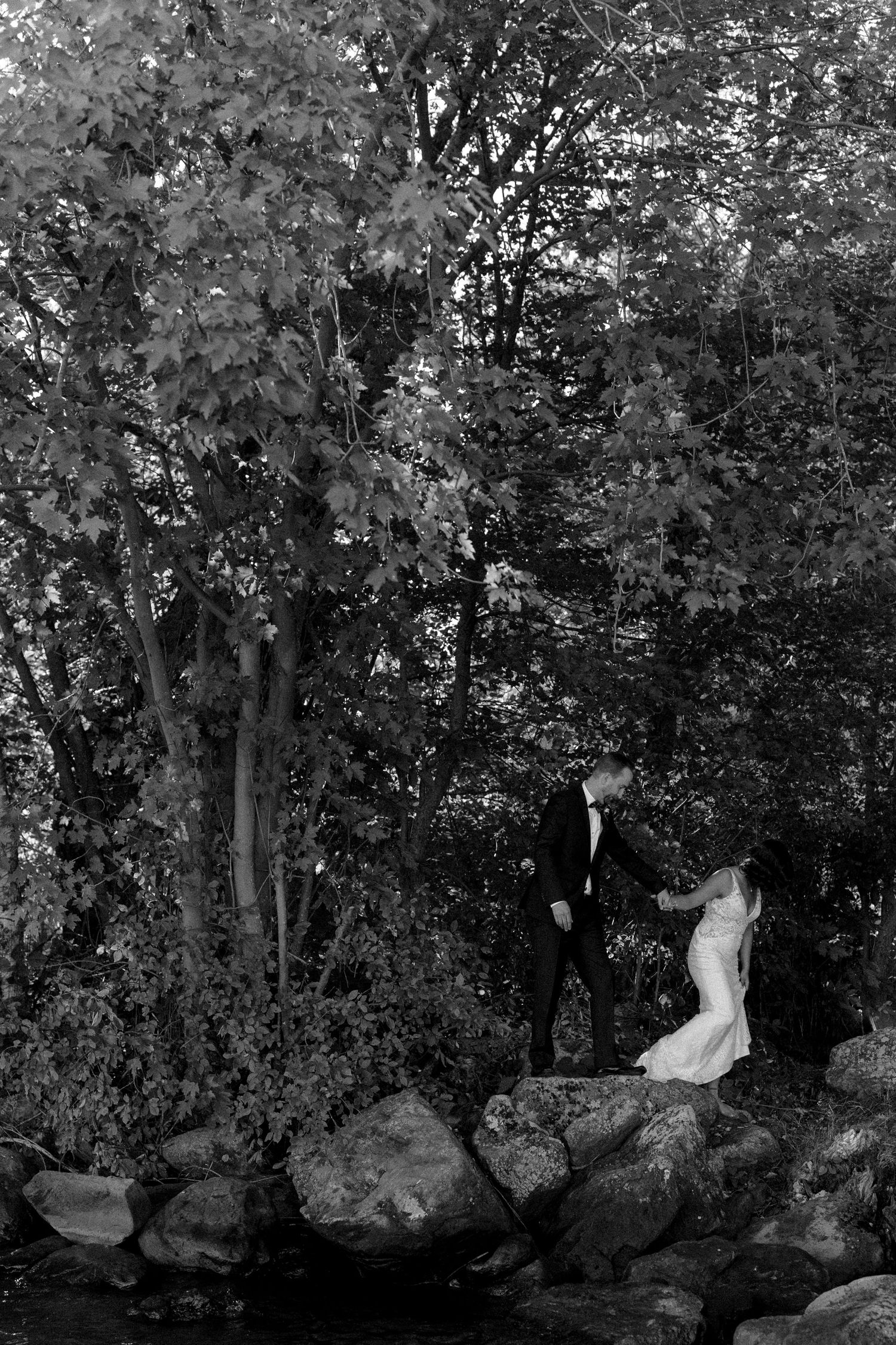 mariage intime dans les cantons-de-l'est, quebec, canada