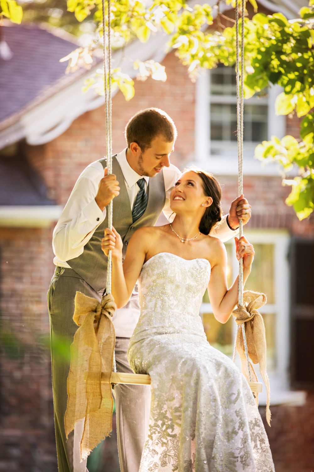 Rustic Farmhouse Backyard Wedding Photos by London Ontario Photographer Shawn Van Daele