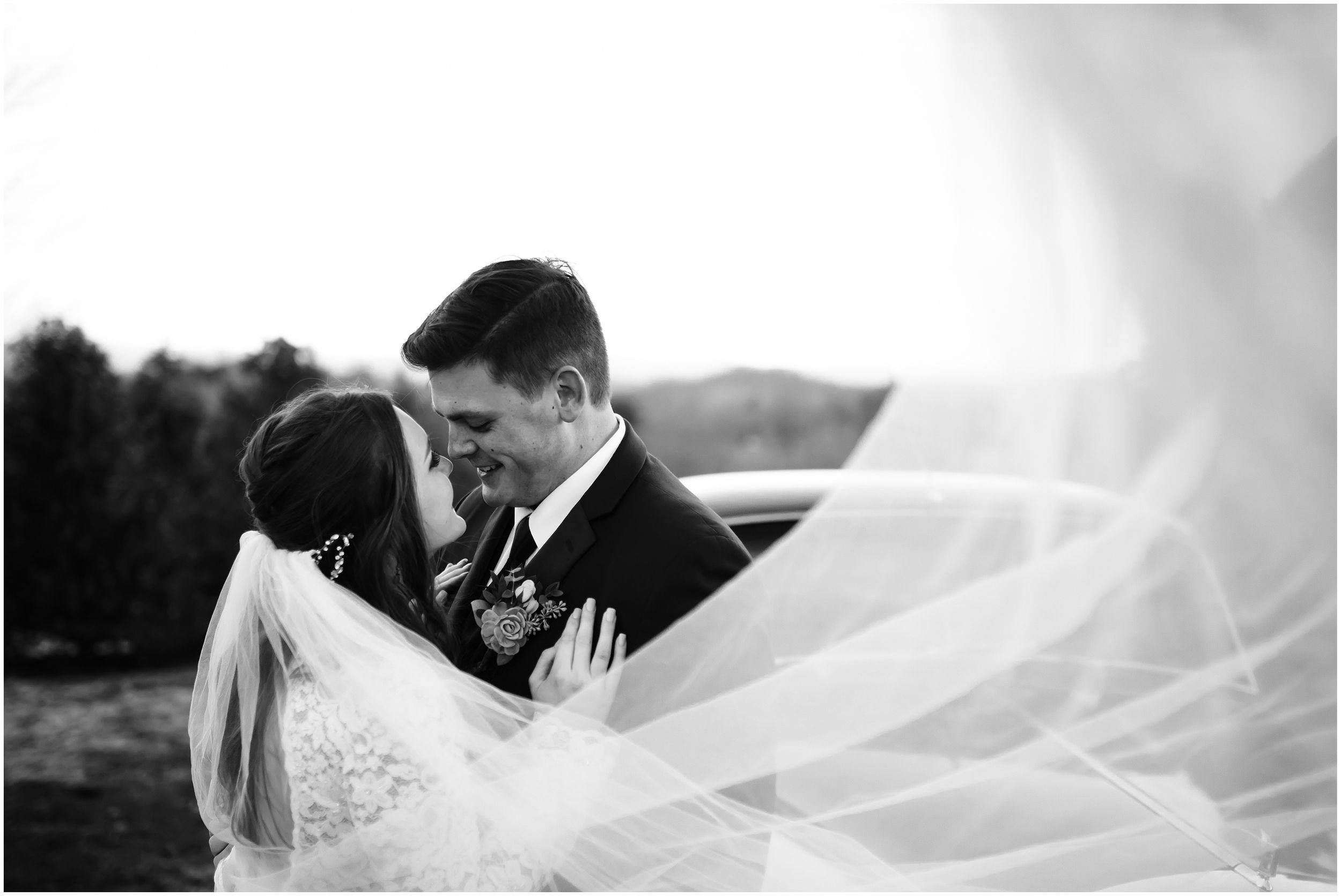 Veil Photos at Knoxville Wedding