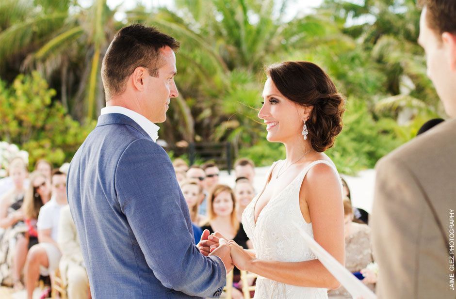 secrets maroma beach wedding photos 18