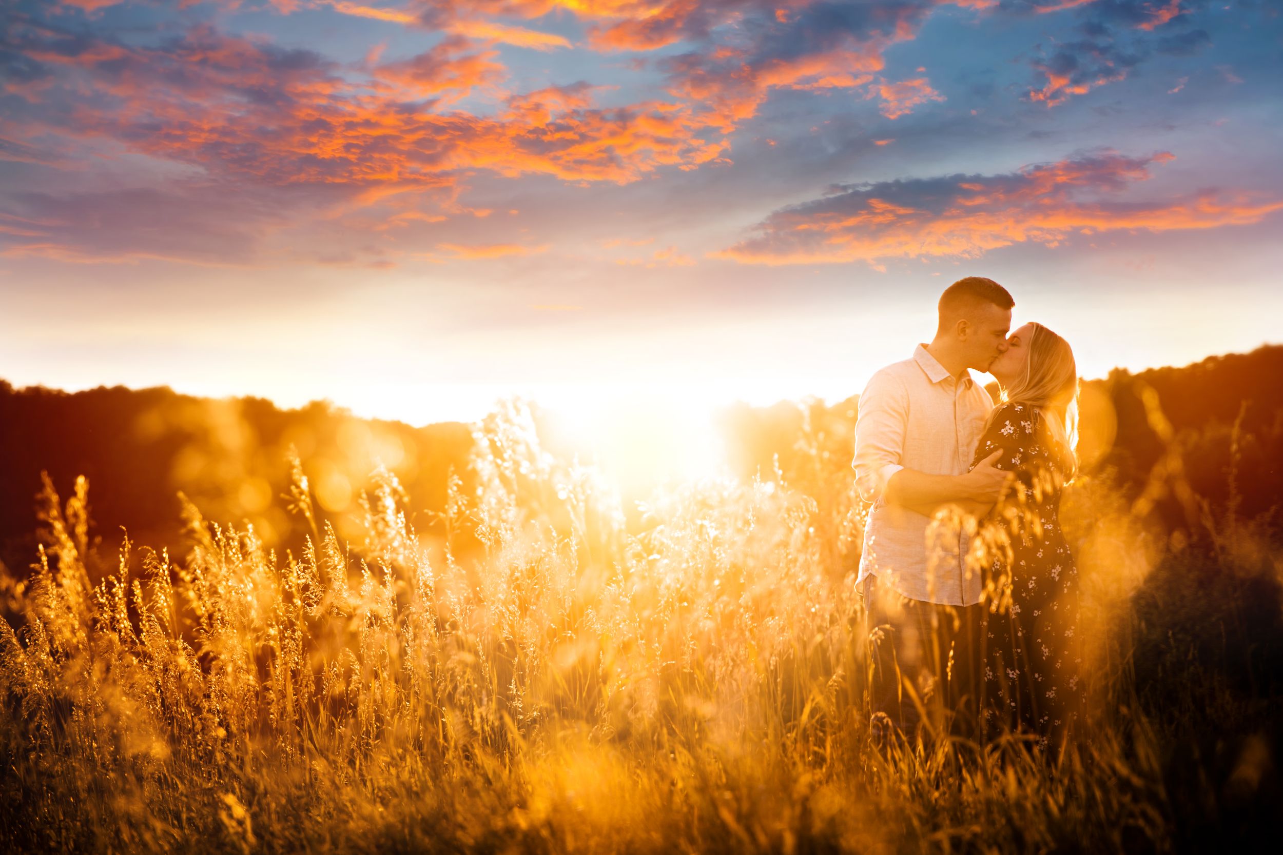 Dreamy summer engagement photos in Dundas and Ancaster Ontario by London wedding photographer Shawn Van Daele