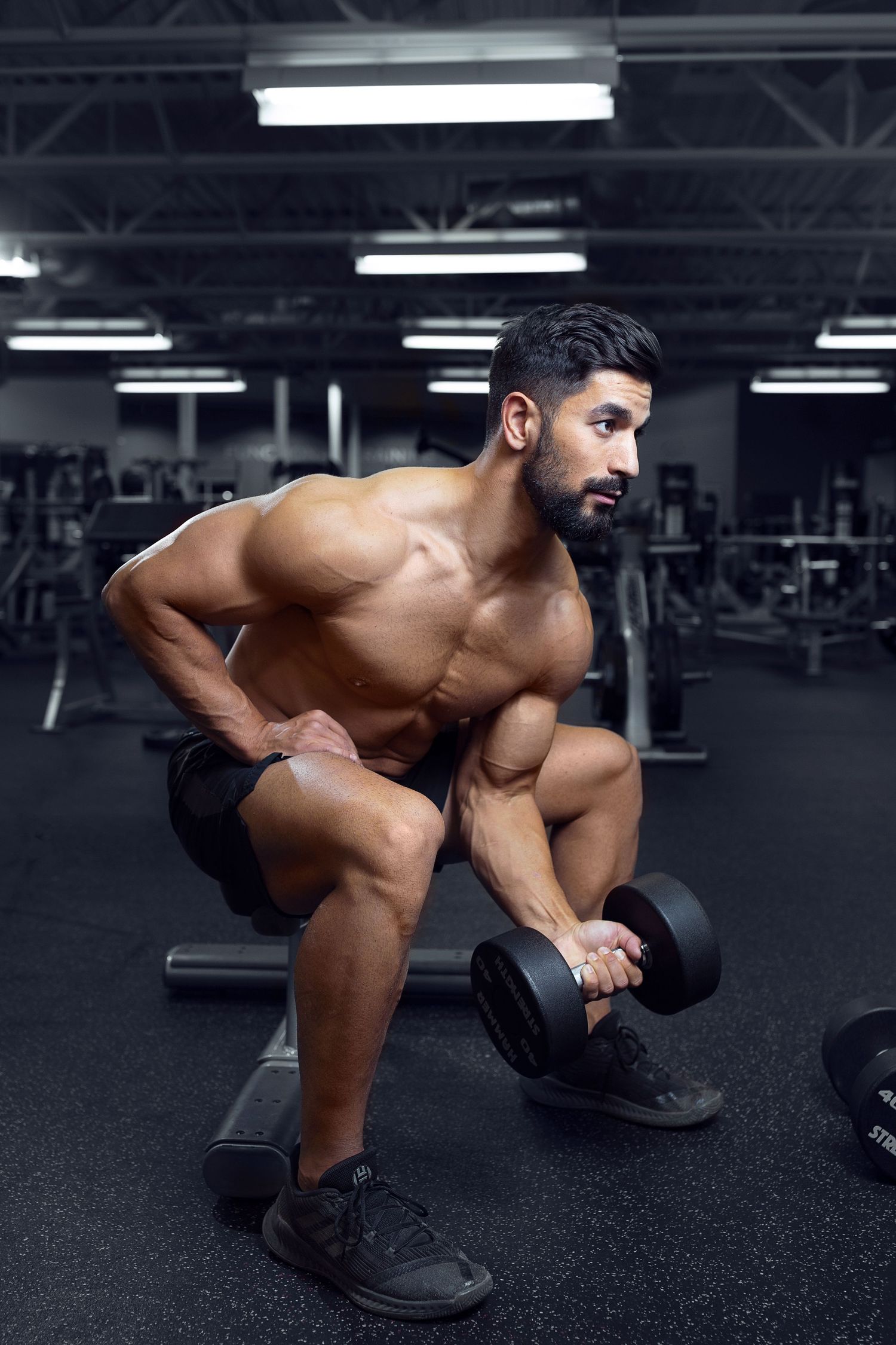 Weight Lifting Male Model