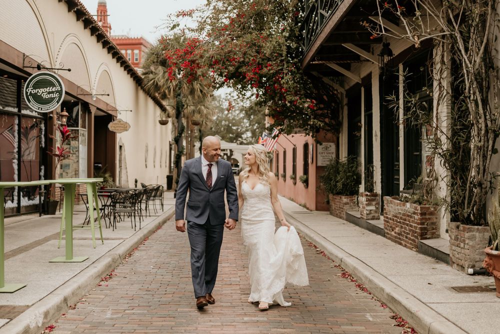 downtown St. Augustine Florida Elopement Venue Photographer