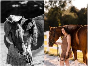 horse and rider artistic portraits cloverfield farm