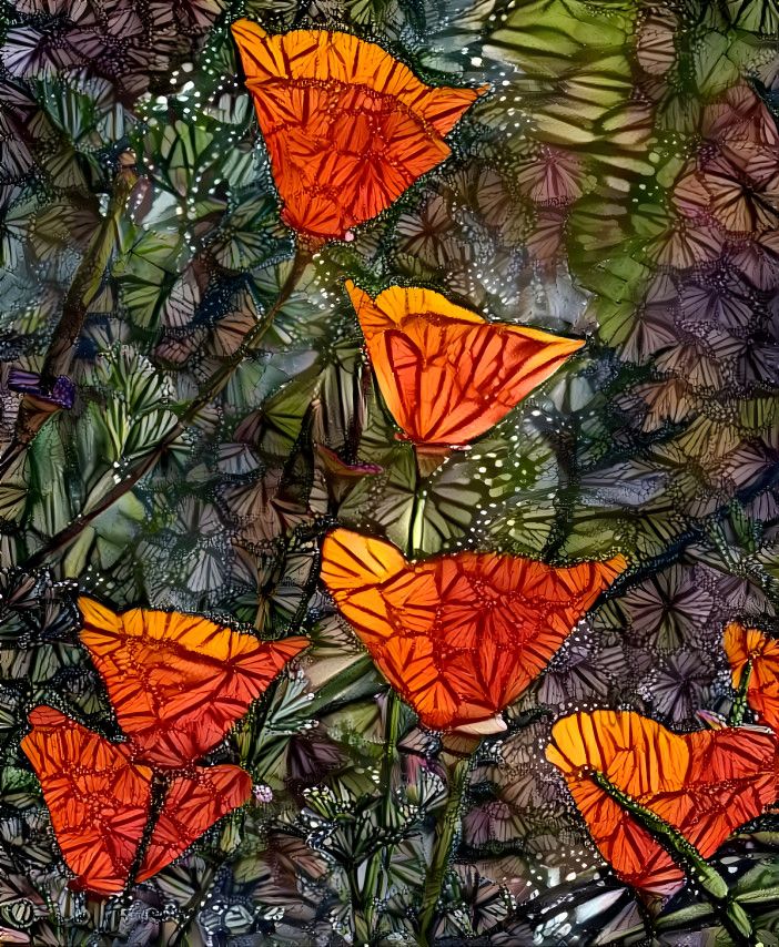 poppies-and-butterflies-kris-gay-digital-art-photographer