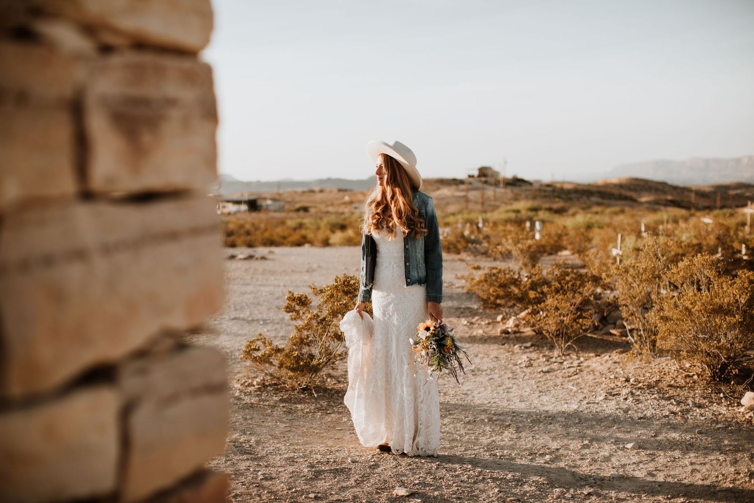 Bridal Portraits at Santa Elena Canyon in Big Bend by Cali Layton Photography, a Texas Wedding Photographer.