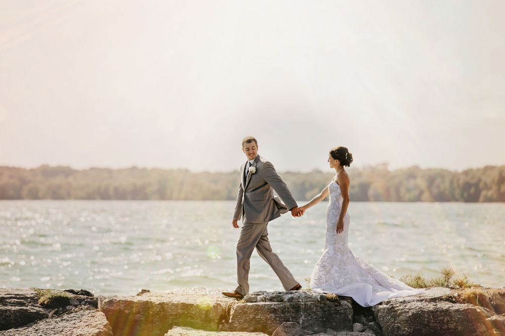 Rustic Farmhouse Backyard Wedding Photos by London Ontario Photographer Shawn Van Daele