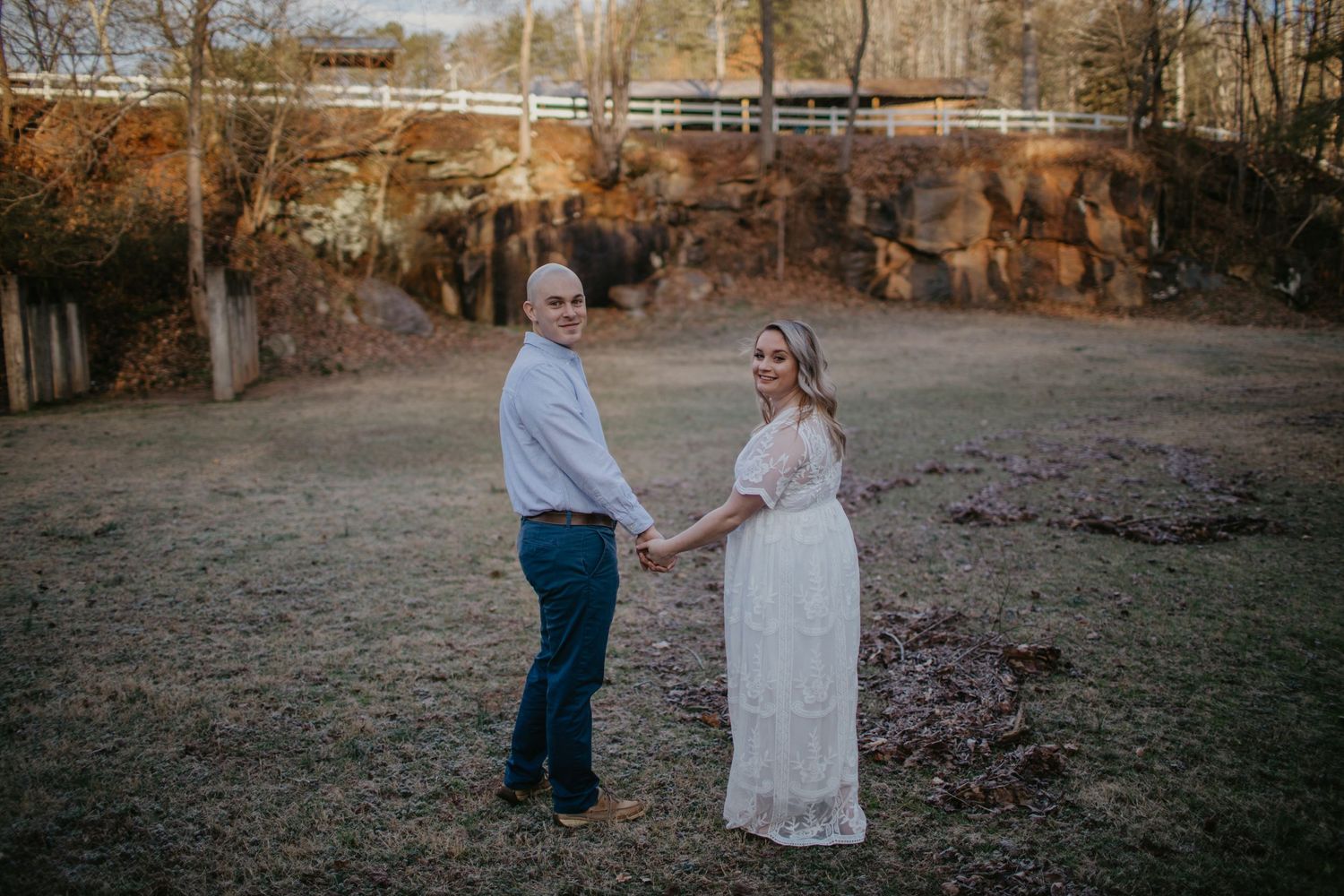 NC engagement photographer Valdese photographer waterfall adventure engagement north carolina elopement adventure photos