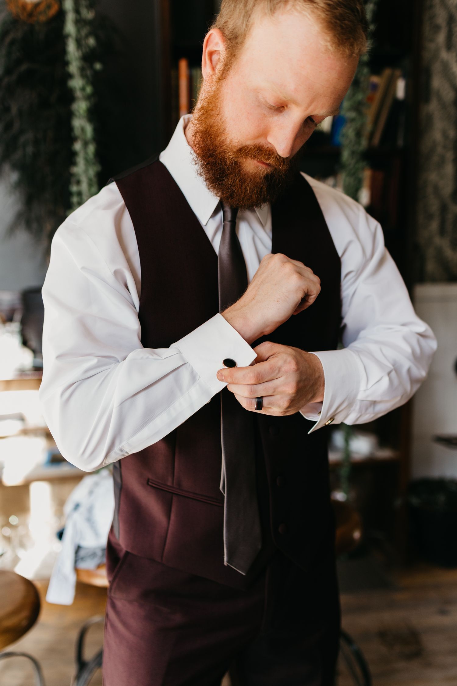 Groom Getting Ready Wedding Bread Bar Silver Plume Colorado