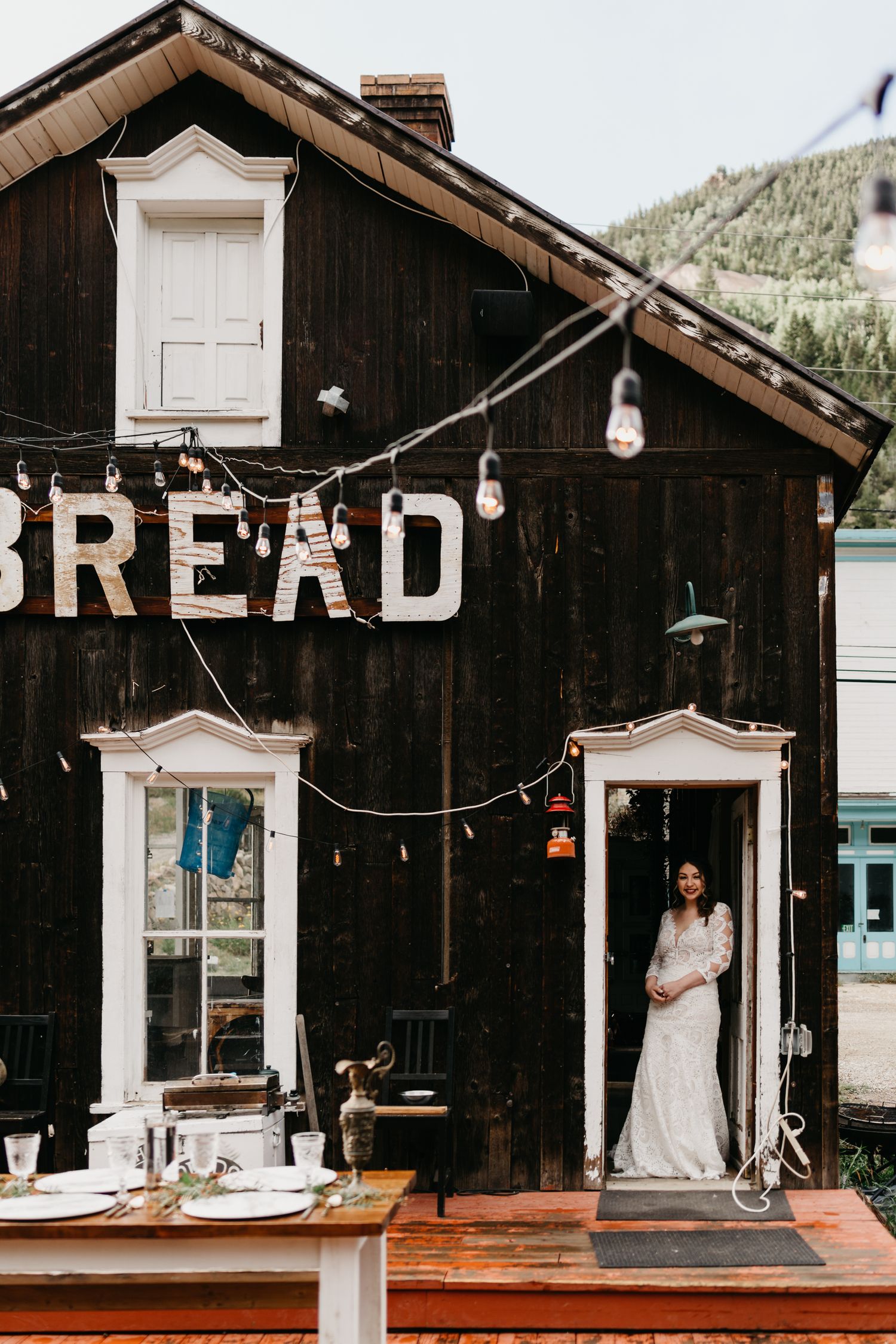 Boho Mountain Wedding Bread Bar Silver Plume Colorado