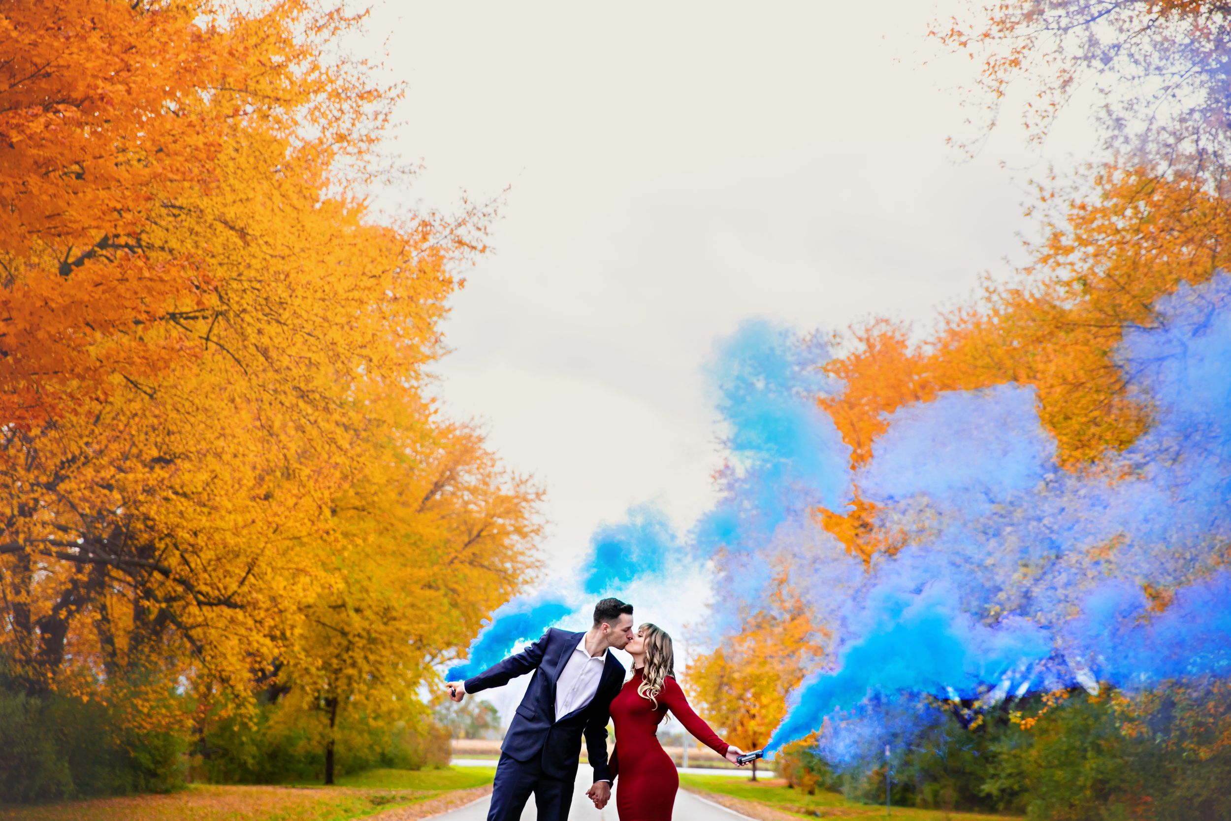 Fall engagement photos at Fanshawe Conservation Area London Ontario by photographer Shawn Van Daele