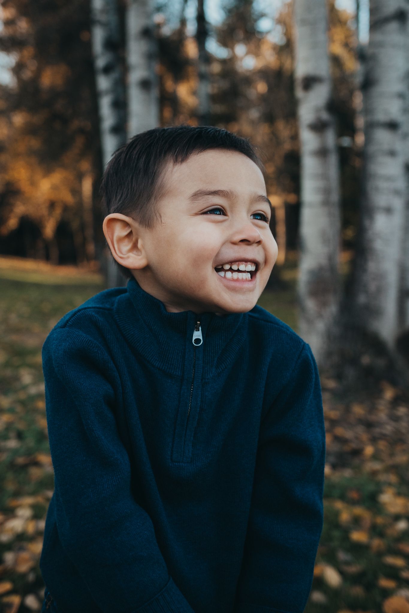 little boy laughing at confluence park for family photography in Issaquah, WA by Shutterbabe Snaphots