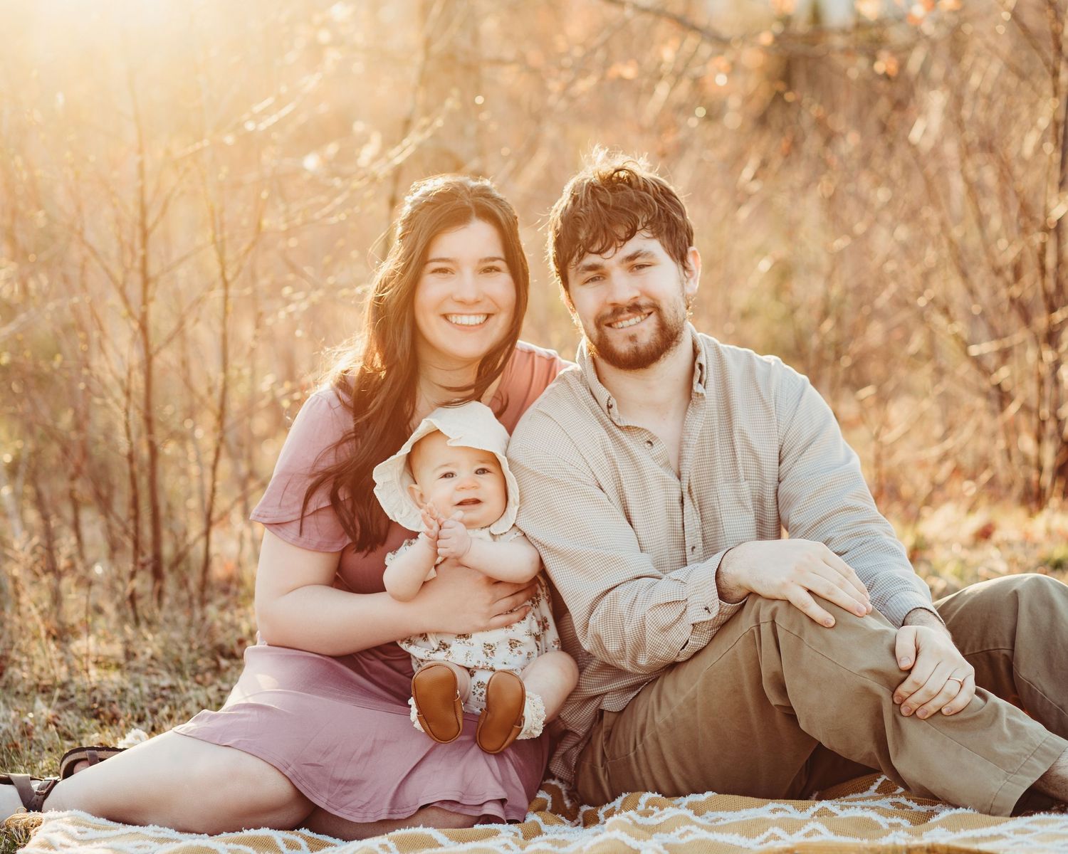 Professional family photo outdoors