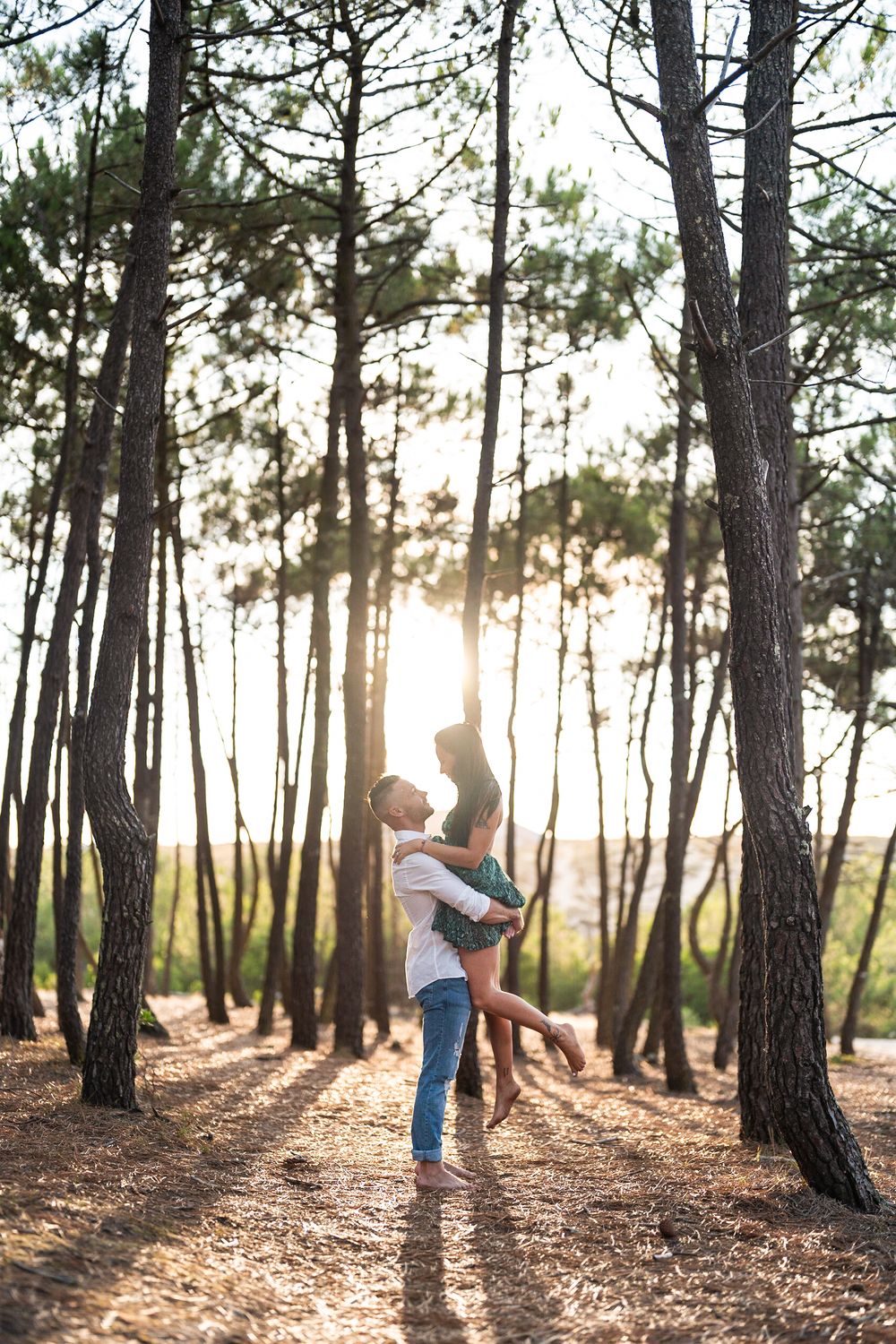 photo séance photo photographe couple océan coucher de soleil plage amour fiançailles souvenirs shooting photo à deux
