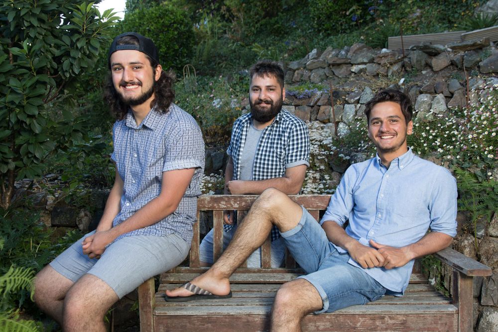 brothers, siblings, outdoors on location photoshoot to update family photos
