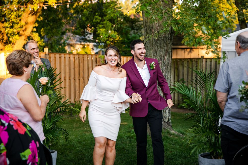 London Ontario Surprise Backyard Pop Wedding Photography by Shawn Van Daele