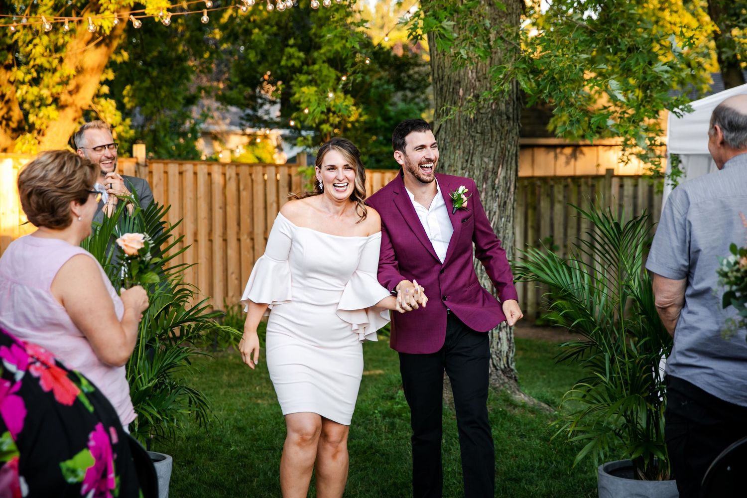 London Ontario Surprise Backyard Pop Wedding Photography by Shawn Van Daele