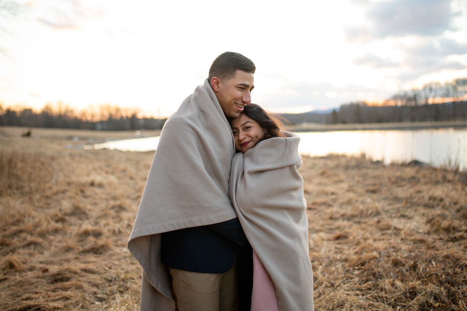 Winter engagement session Hudson Valley, New York