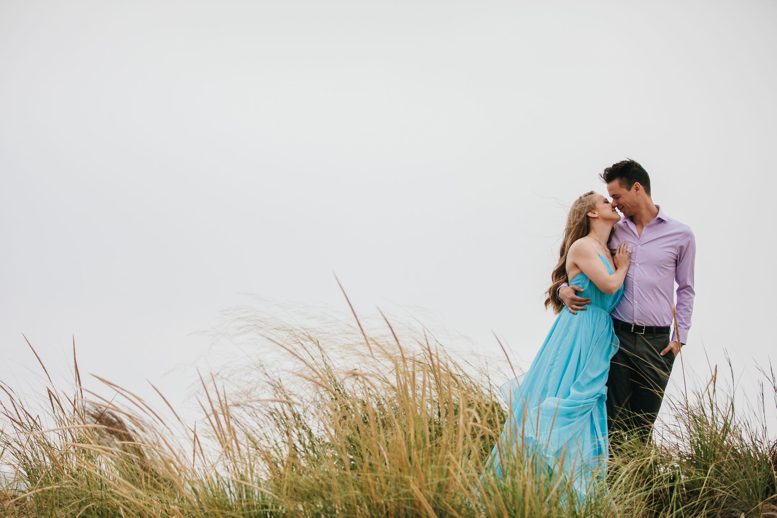 Grand Bend Beach Ontario engagement photos by Shawn Van Daele