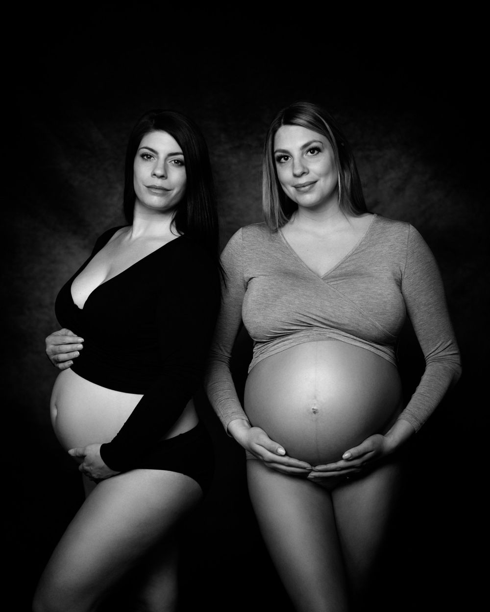 fine art maternity photography black and white