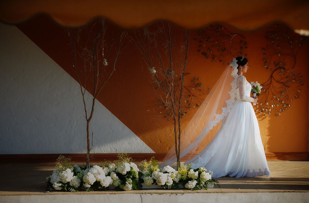 Novia camino al altar