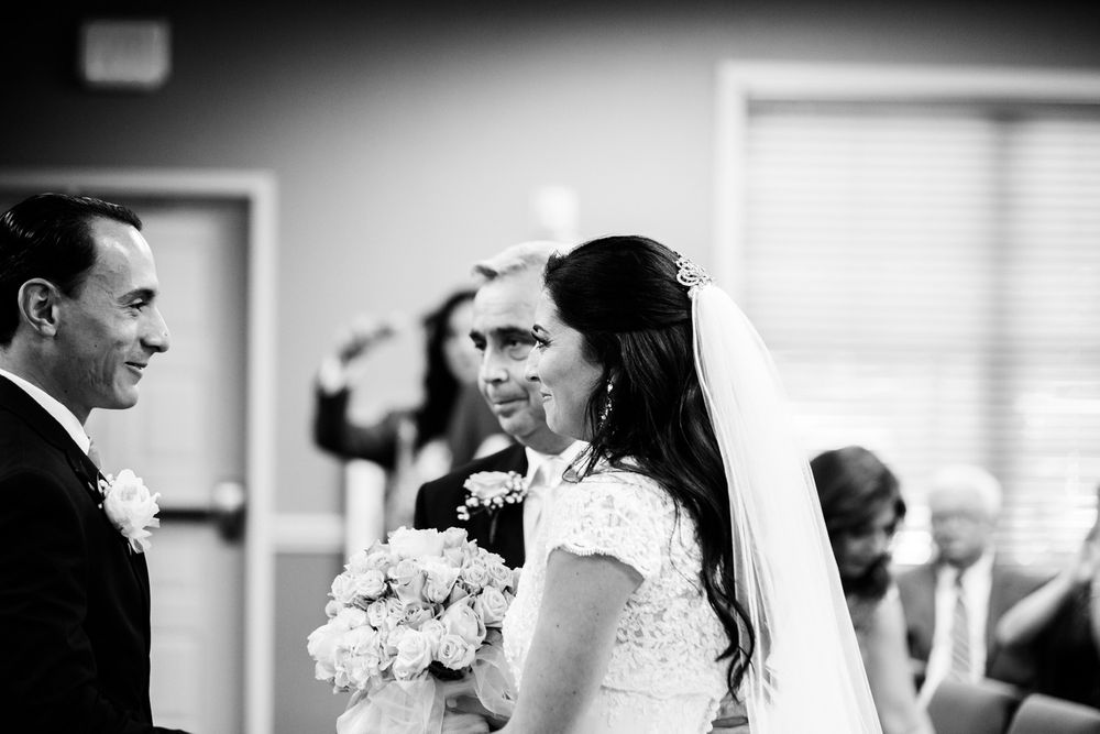 Wedding ceremony in Kingdom Hall of Jehovah's Witnesses