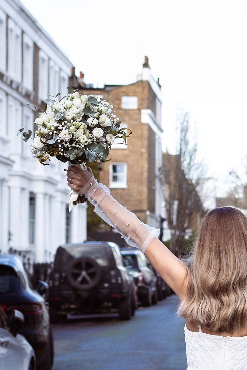 Flowers in the air - "We did it" shot!