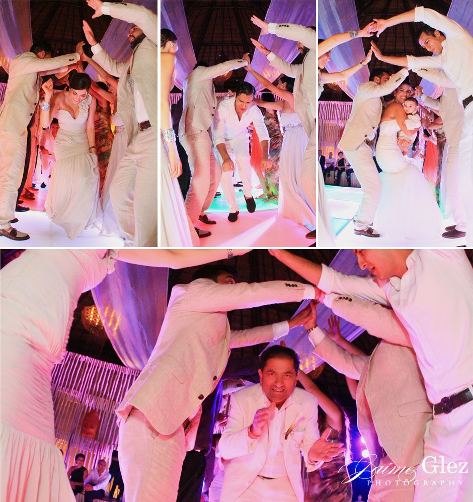 wedding party at mayan palace riviera maya