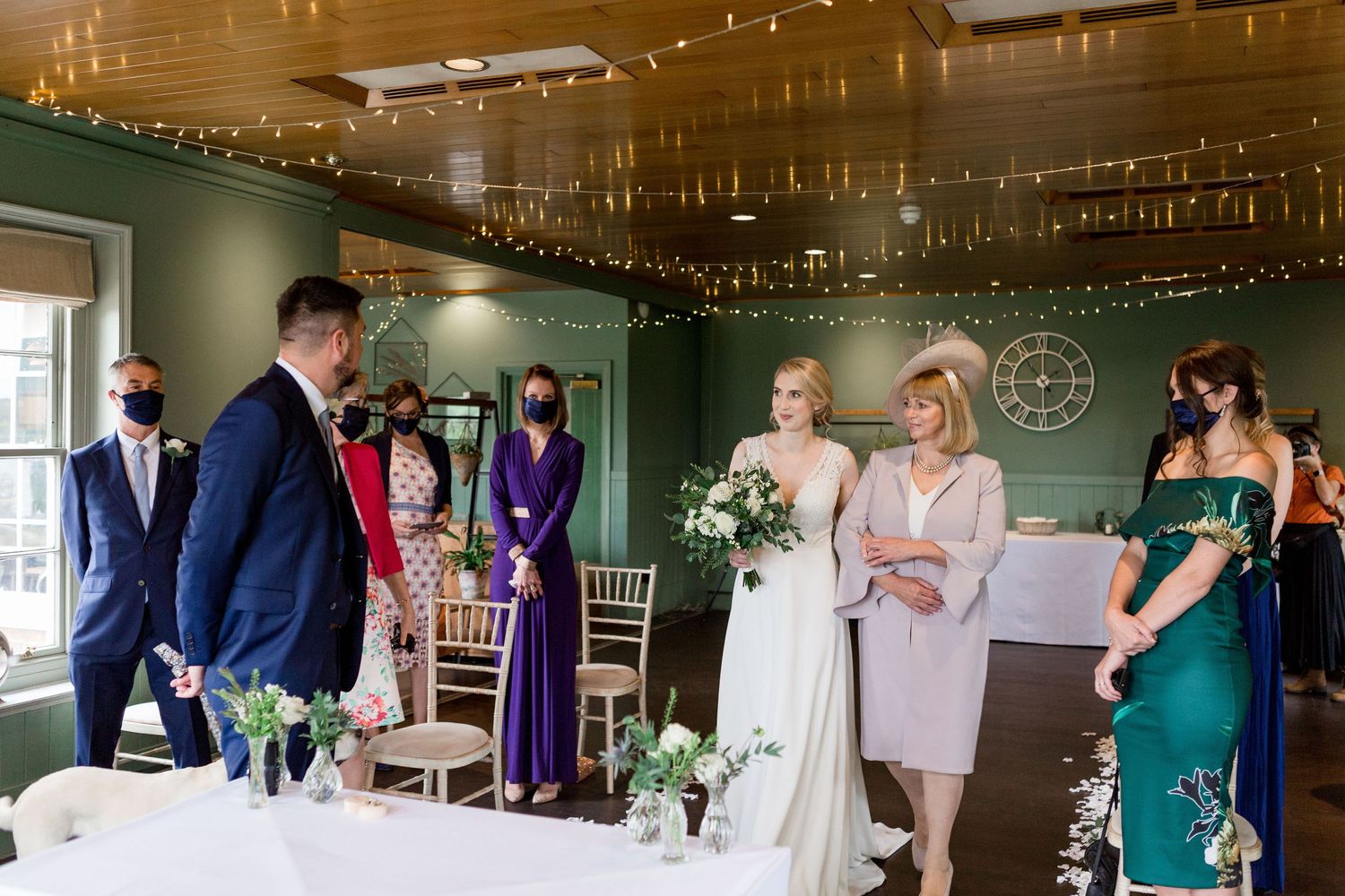 small- wedding ceremony at The Master Builders, Bucklers Hard