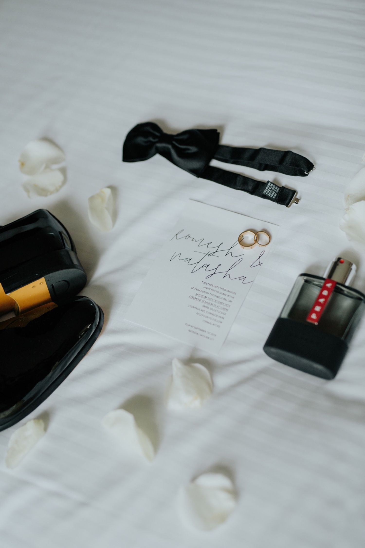 Wedding details at Yarra Valley Lodge