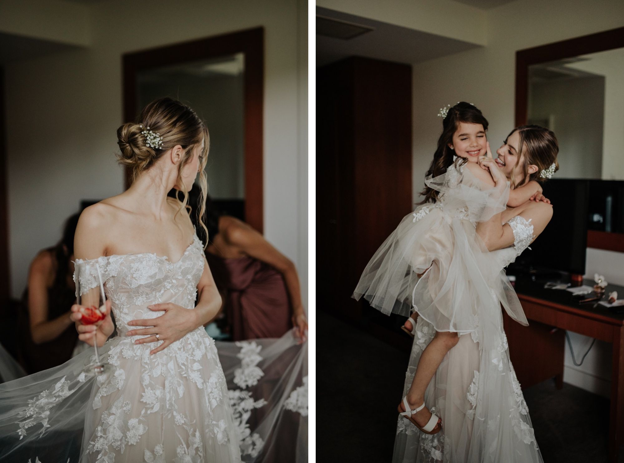 Bride getting ready at Yarra Valley Lodge