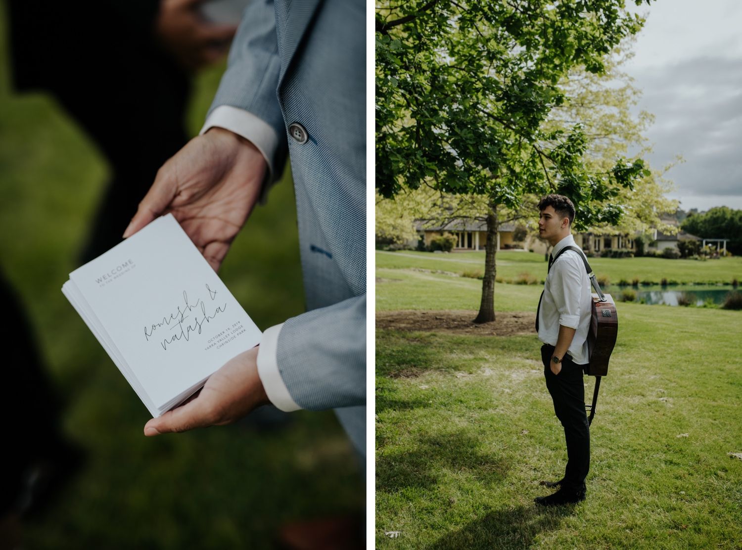 Outdoor wedding ceremony at Yarra Valley Lodge
