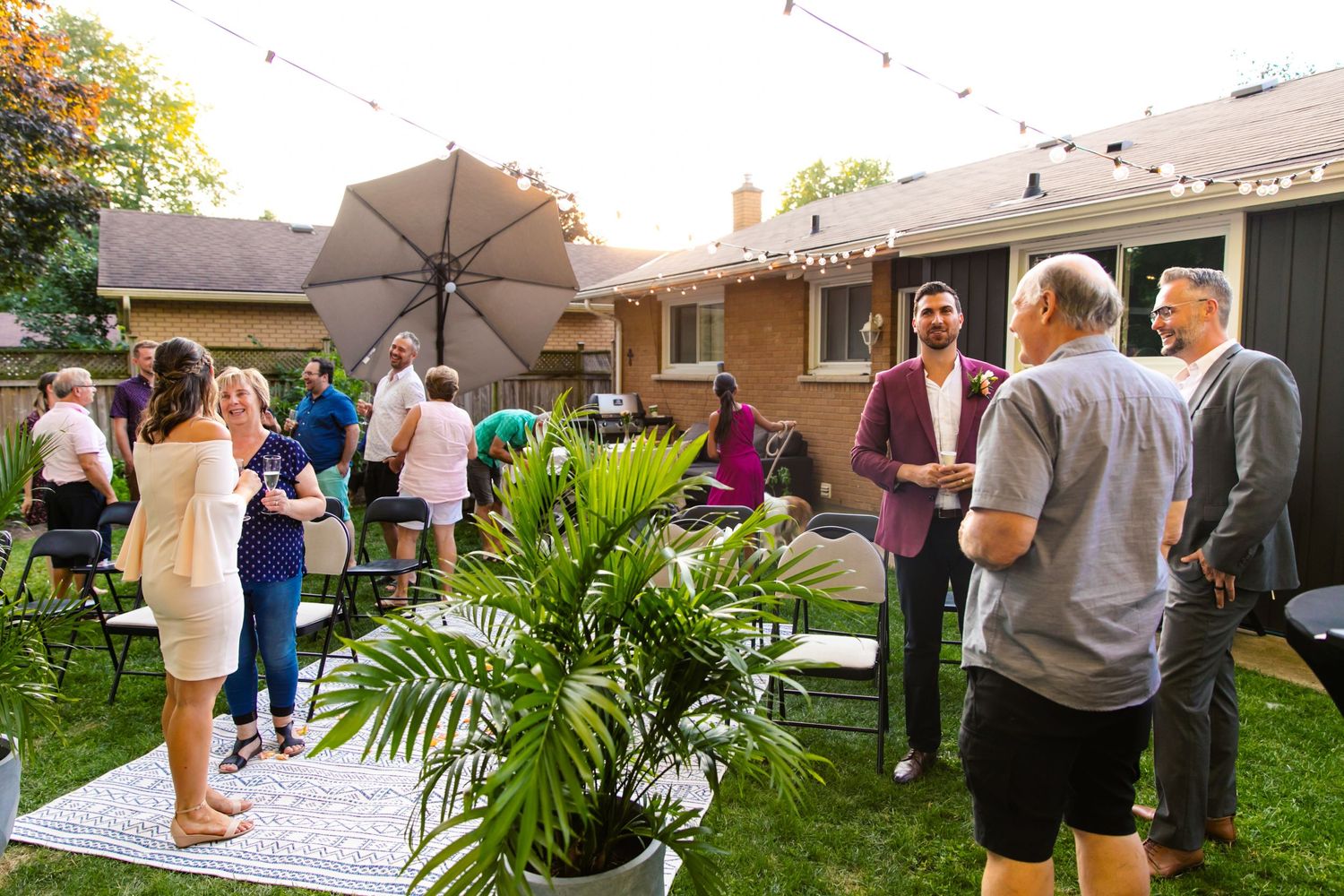 London Ontario Surprise Backyard Pop Wedding Photography by Shawn Van Daele
