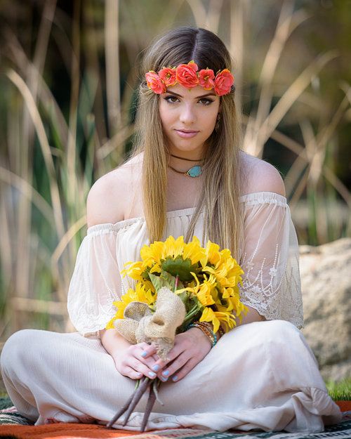 senior girl boho style